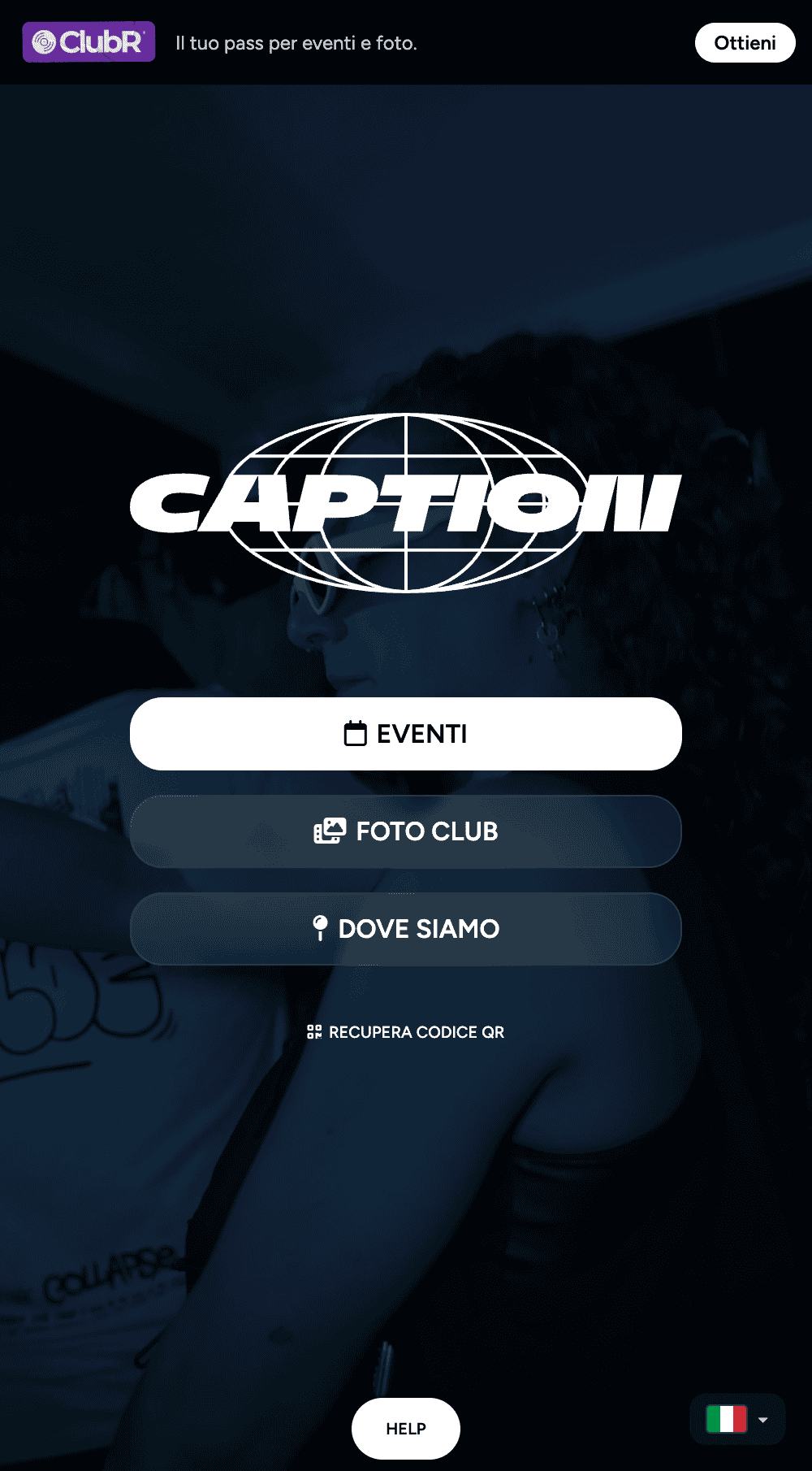 Caption — sito white-label ClubReservation