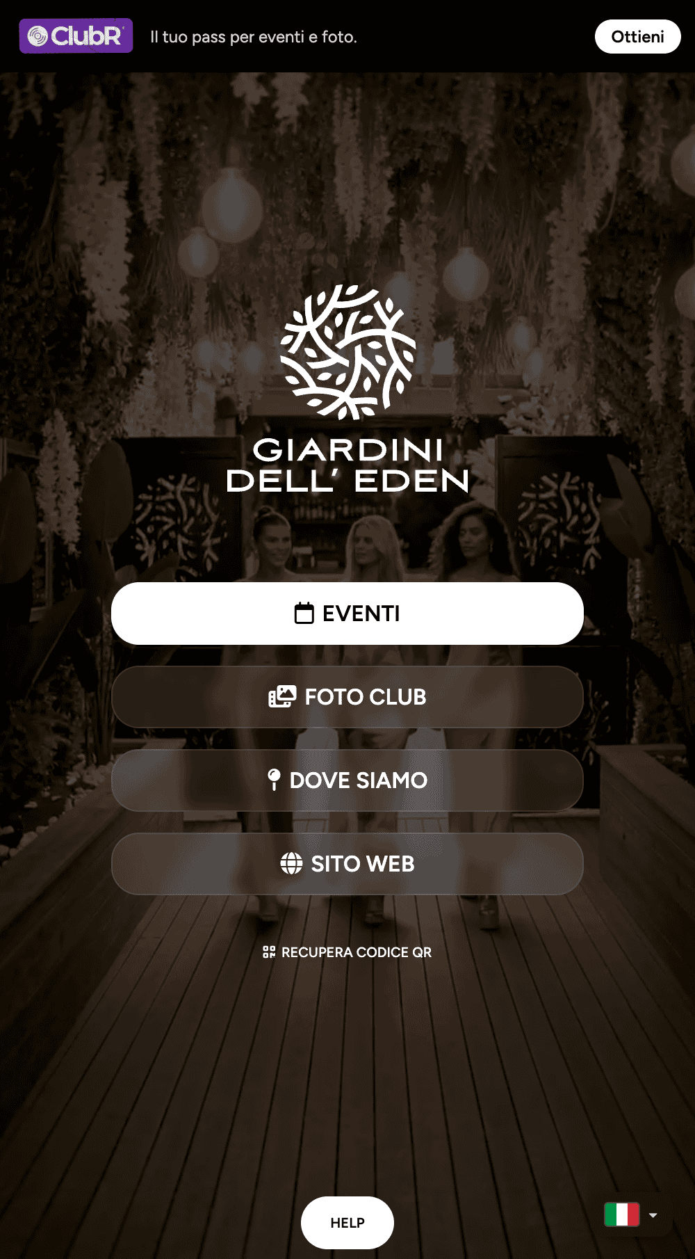 Eden — sito white-label ClubReservation
