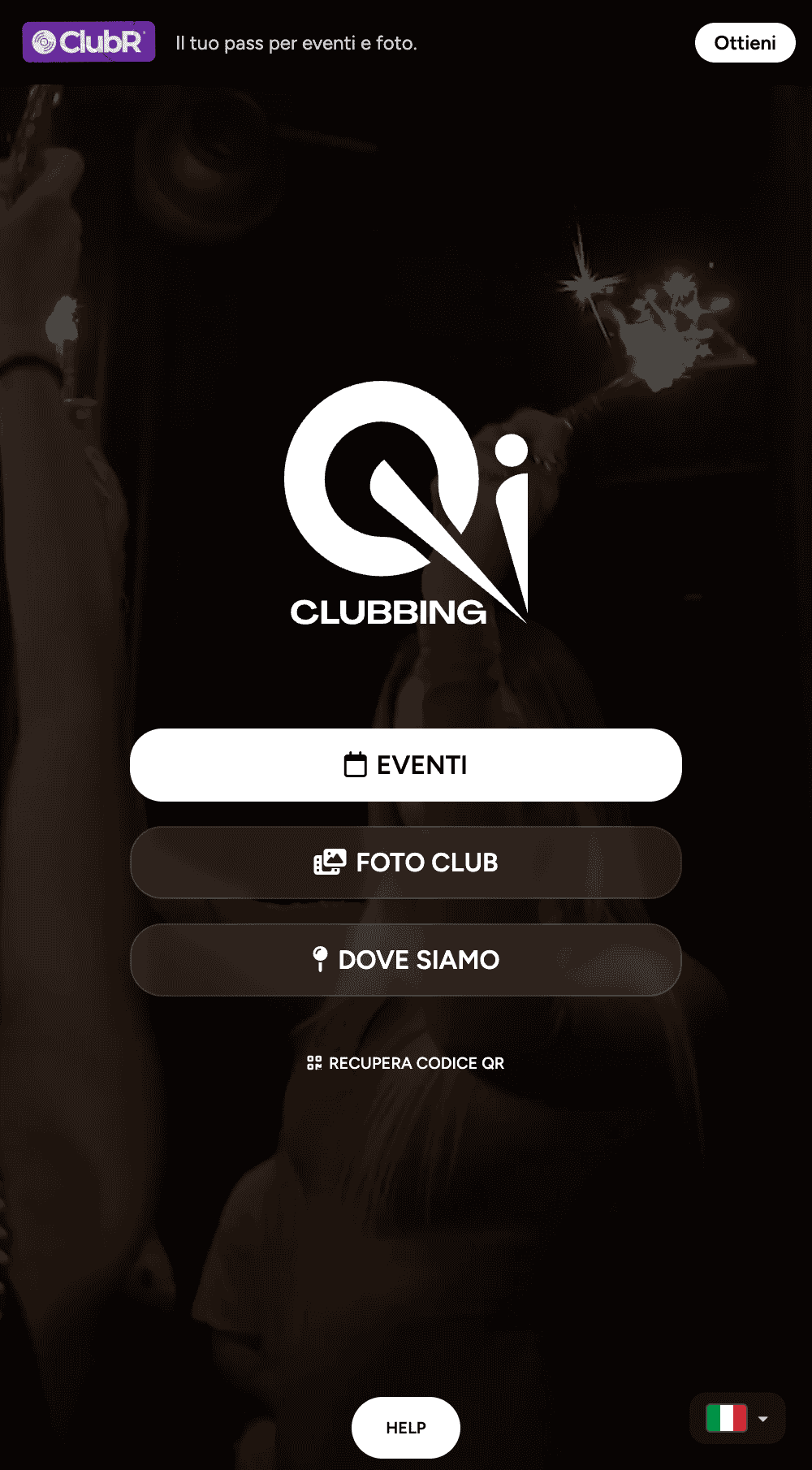 Qi Clubbing — sito white-label ClubReservation